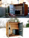 Movable Shipping Container Cabin / Multi Level Shipping Container House Office
