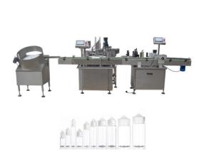Wholesale 220V 50 / 60Hz Fully Automatic Liquid Filling Machine For 120ml Safety Cap Gorilla Bottle from china suppliers
