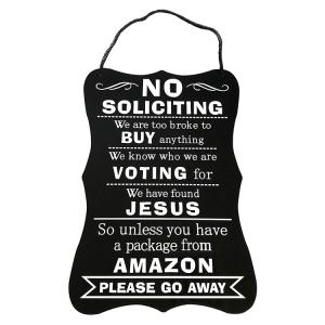 Wholesale Waterproof Custom Reflective Sign Aluminum No Soliciting For Home Business from china suppliers