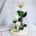 Eternal Roses In Glass Home Cute Decoration Preserved Flower Gift Boxs For