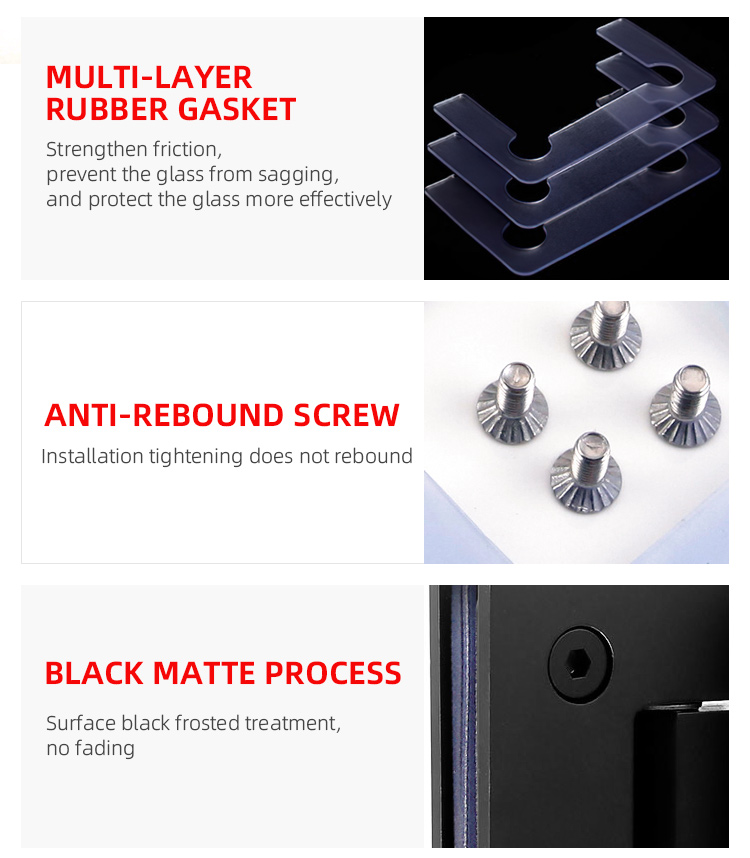 Modern Design Style SS304 Soft Close Shower Hinge for H 90 degree Bathroom Glass Door