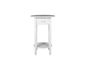 Wholesale Apartment White Wood Round Coffee Table Glossy White Finished With Drawer from china suppliers