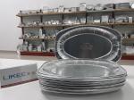 Silver Aluminum Foil Plate Making Machine With High Precised Steel