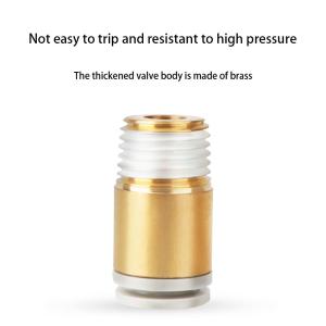 Wholesale SMC Type Brass Pneumatic Fittings KB2S4-M5 6-01 Threaded Straight Through from china suppliers