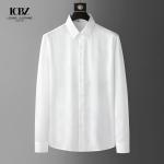 Black Large Size Long Sleeve Cotton Printed Shirt for Men Casual Shirts Slim Fit
