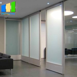 Wholesale Less Then 4 Meters Wood Sliding Partition Walls Melamine Finish With Glass from china suppliers