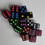 Professional Plastic Dominoes Board Game Set Customized