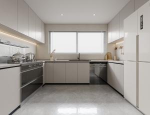 Wholesale Laminate Custom Wood Modern White Shaker Kitchen Cabinet Modern Luxury from china suppliers