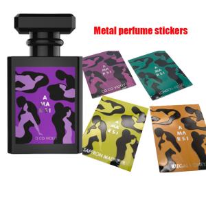 Wholesale Luxury Self Adhesive logo Sticker 3d Embossed Gold Finish Metal Aluminum Labels for Perfume Bottles from china suppliers