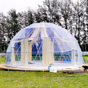 Wholesale 4m To 50m Diameter Clear PVC Fabric Big Dome Tent With Ceiling For Restaurant from china suppliers