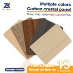 2.44m Bamboo Charcoal Wall Board Modern Light Luxury PVC Carbon Crystal
