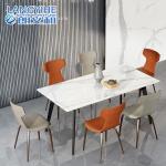 Rock Slab Minimalist Rectangular Marble Dining Table Nordic