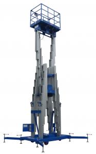 Wholesale 18m Aerial Work Platform Multi Mast Aluminum Profile 150Kg Loading Capacity from china suppliers