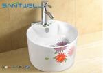 Water round Ceramic Art Basin bathroom sink Italian design 410*410*250 mm