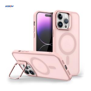 Wholesale Built In Camera Kick Stand Magnetic Phone Case 12FT Shockproof For IPhone from china suppliers
