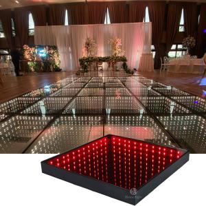 Wholesale LED new 3D mirror abyss dance floor for wedding party disco from china suppliers