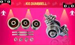 10-60kg fitness chrome adjustable dumbbell barbell with 4 spinlock