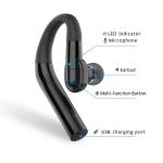 Single Earhook Earbuds Hands Free Hang Up Bluetooth 5.0 Earphones 360 Rotation