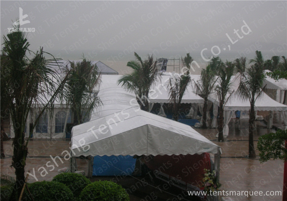 Blue Carpet Hard Extruded Aluminum Frame Custom Event TentsUV Resistant Fabric Cover