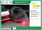 Decorative Underwater Pool Lights End Glow Fiber Optic Cable With Black Cover
