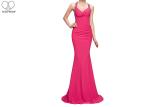 Sweetheart Royal Blue Mermaid Prom Dresses Sleeveless Back Hollow Special Pleats
