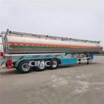 CIMC Tri/3 Axle 42000 Liters Aluminum Truck Fuel Tanks Trailer for Sale in Costa