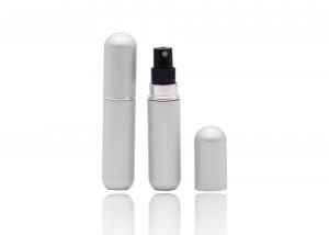 Wholesale Portable Shiny Silver Aluminum Refillable Perfume Spray Bottle Bottom Filled Type from china suppliers