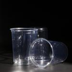 32OZ Food Grade Plastic PET Cup With Dome/Flat Lid Disposable Cold Coffee Cups
