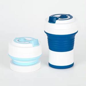 Wholesale 25*5cm Eco Friendly Collapsible Coffee Cup Silicone Travel Mug OEM from china suppliers
