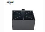 KR-P0249 Durable Plastic Square Couch Legs 60mm Height Corrosion Resistance
