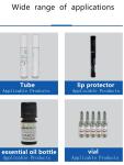 220V Automatic Horizontal Round Cosmetic Vial Bottle Labeling Machine for