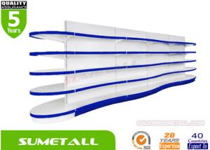 Wholesale Fashionable Double Side Convenience Store Shelves , Retail Display Racks Wave Shaped from china suppliers