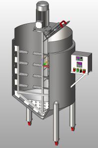 Wholesale OEM / ODM Liquid Fertilizer Mixing Tank 220V Conical Mixing Tank from china suppliers