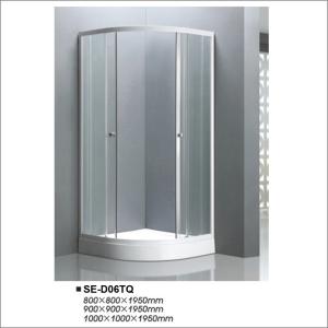 Wholesale Bathroom Sliding Door Shower Enclosures / Glass Shower Cubicle With Sector Tray from china suppliers