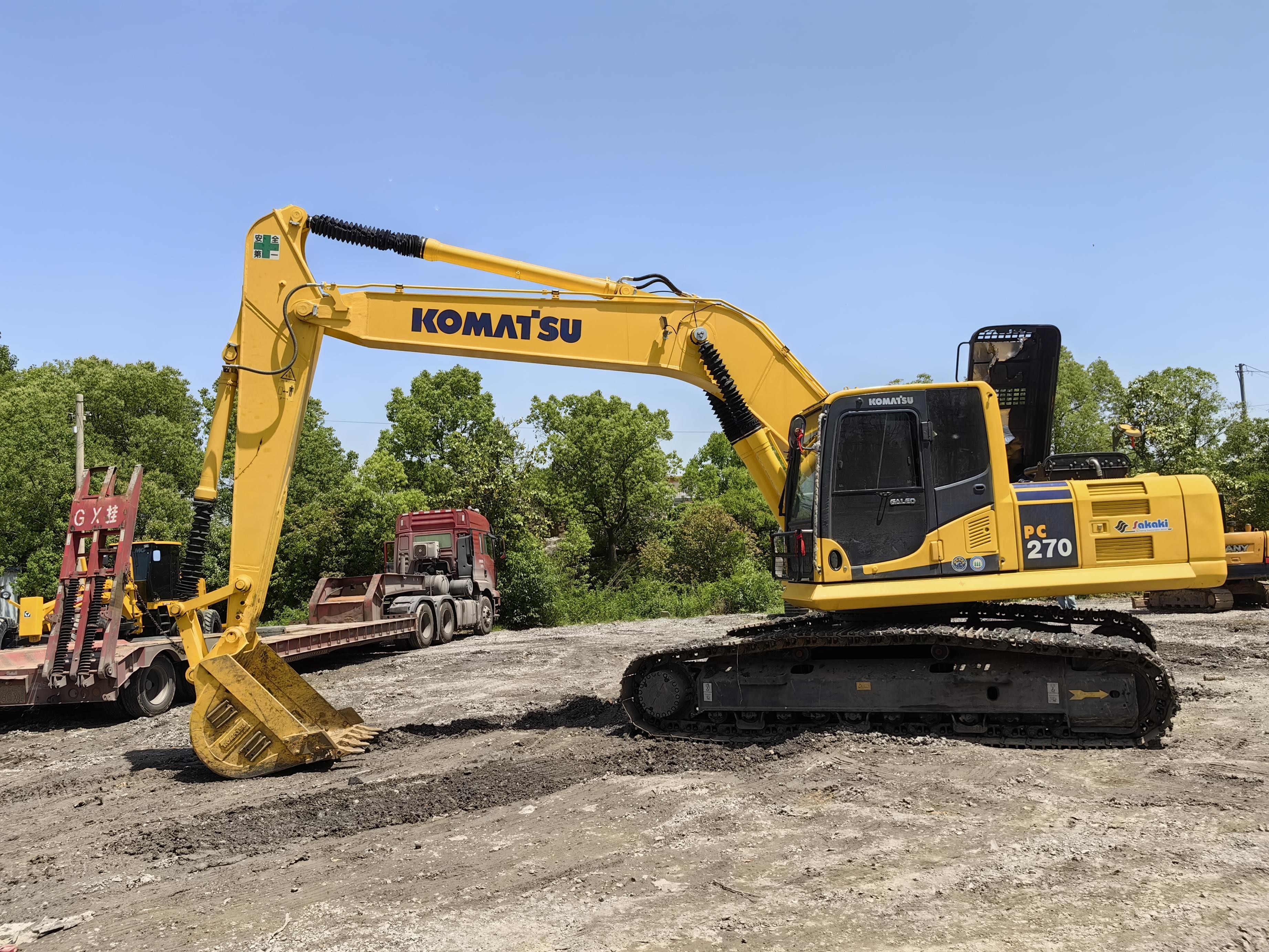 27ton Used Komatsu Excavators Pc270 1.26m3 Bucket Different Types Of Digging Machines