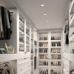 Modern PANEL Wood Style Walk-in Bedroom Wardrobe Closet for European Home Design