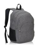 Grey Polyester Sports School Bags Kids School Backpacks For Boys 13" X 18.5" X 7