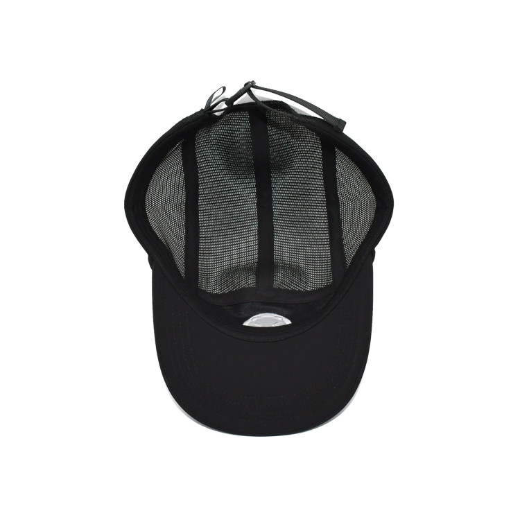Custom Adjustable Five Panel Snapback Hat Soft Top Baseball 5 Panel Camper Cap Flat Brim Outdoor Camping