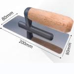 Professional Carbon Steel Plaster Trowel with Wooden Handle and 0.7mm Blade