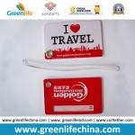 Customed Advertismental Logo Printing Luggage Tag W/Pocket Back