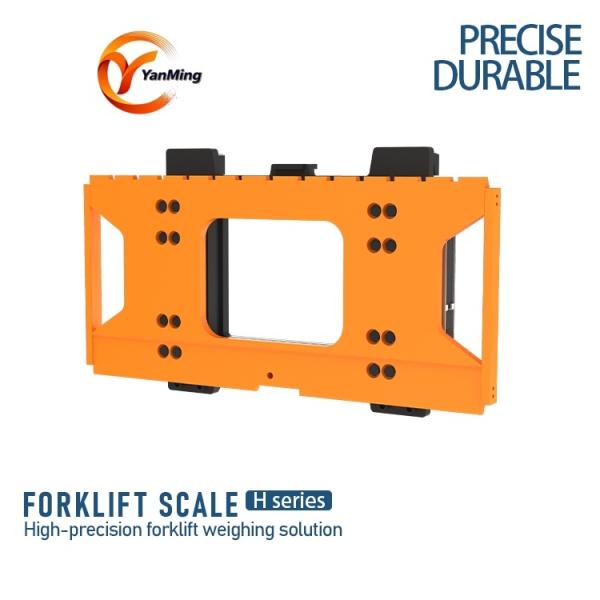 Forklift truck weighing scale attachment