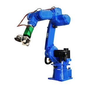 China Blue HWASHI Welding Robot Station Compact Small Size Dedicated Arc Welding Robot on sale