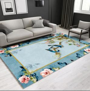 Wholesale Rectangle Polyester Fiber Living Room Floor Carpets New Chinese Style Flower 4-8 from china suppliers