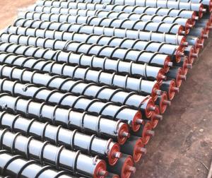 Wholesale Q235 Carbon Steel Friction Conveyor Roller 50 kg/m Return Idler from china suppliers