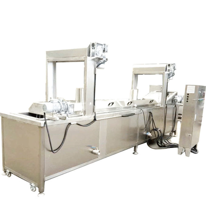 Automatic Conveyor Belt Cassava Frying Machine Potato Chips Frying Machine