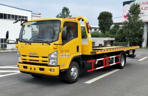 Wholesale Small Wrecker Tow Trucks Flat Bed 4500mm Wheelbase 190hp Diesel Engine Six Speed Manual from china suppliers