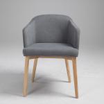 Farmhouse Comfortable Style Ergonomic Custom Made Danish Wooden Oak Ash Dinning