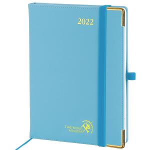 Wholesale Blue 7.75''X 6.5'' Vertical Layout Weekly Planner 2023 2024 12 Month from china suppliers