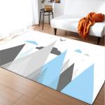 New 3D three-dimensional large carpet door mat, black and white vortex living