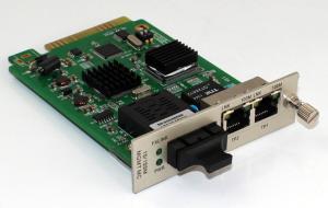 Wholesale 2 Tx To 1 Fx 1000M Media Converter , Support 2u 16 Slots Rack Remote Management from china suppliers